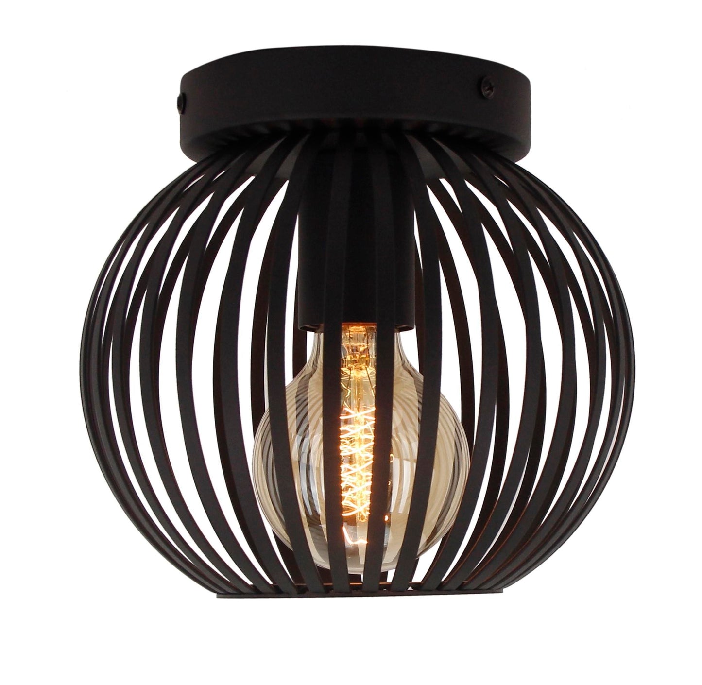 Chericoni Curvato ceiling light - 1 light - Ø20cm - E27 - Black