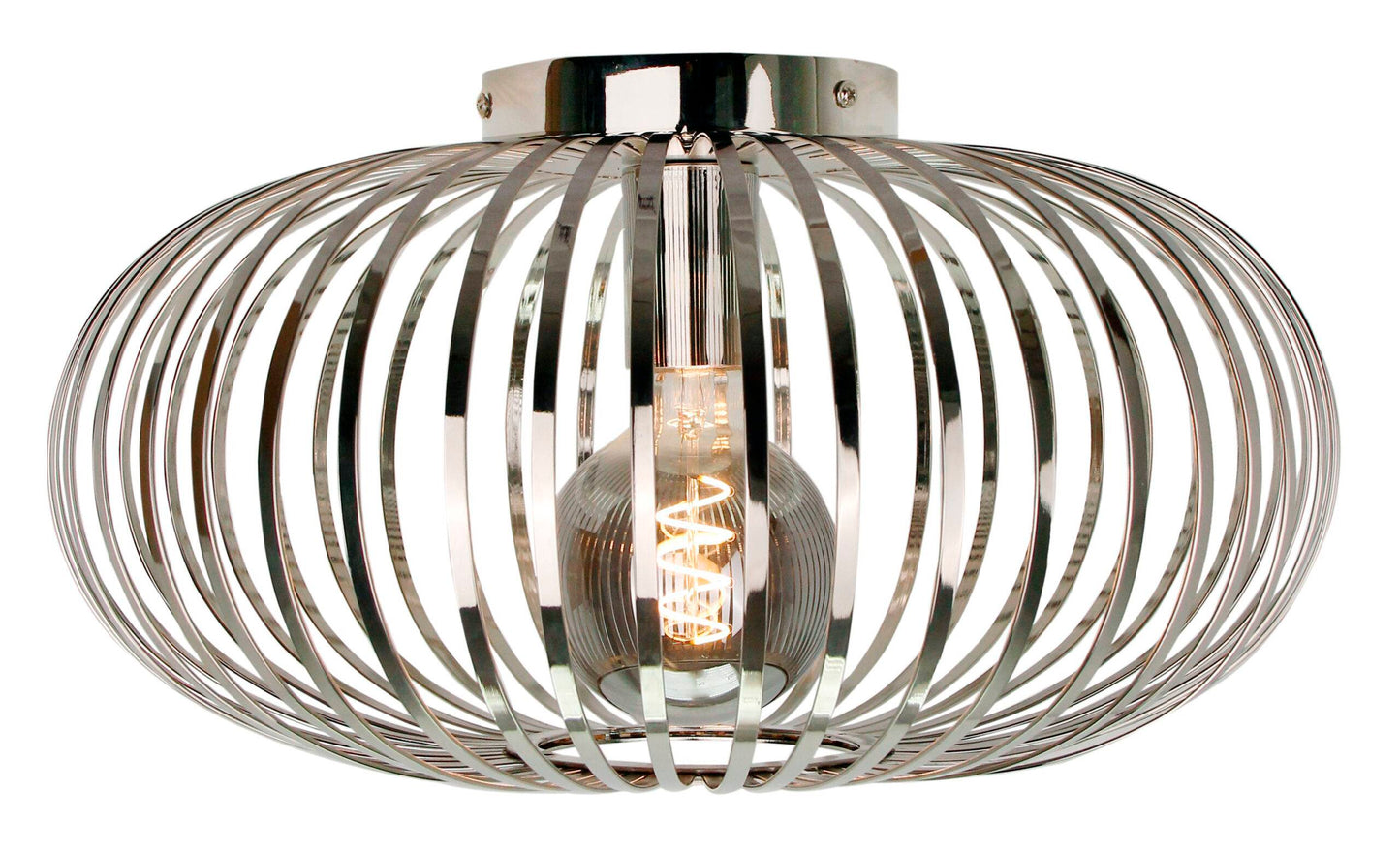 Chericoni Curvato Ceiling lamp - 1 light - Ø40cm - E27 - Chrome