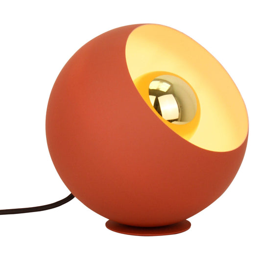 Chericoni Occhio tafellamp, Ø 20 cm, rood design, gemaakt van ijzer en metaal, perfect voor sfeervolle verlichting