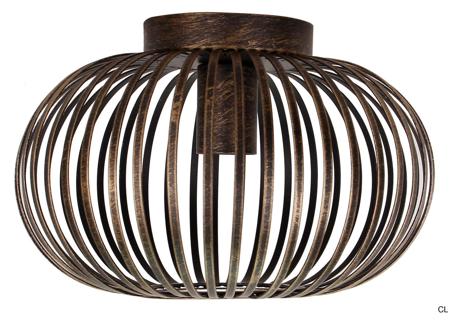 Chericoni Curvato Plafondlamp - 1 lichts - Ø30cm - E27 - Brons