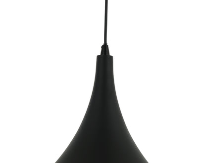 Chericoni Strisce Hanglamp - 1 lichts - Ø25 cm - Zwart - Gemaakt van IJzer & Metaal