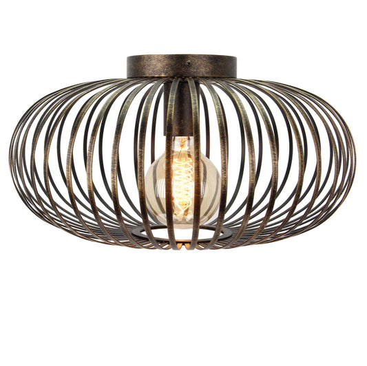 Chericoni Curvato plafondlamp brons, met een elegante en moderne uitstraling, geschikt voor sfeervolle verlichting in diverse interieurs.