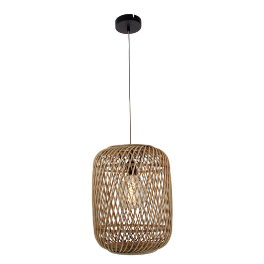 Chericoni Nature Diagonaal Hanglamp – 1 lichts – Ø32 cm – E27- Natuur hout