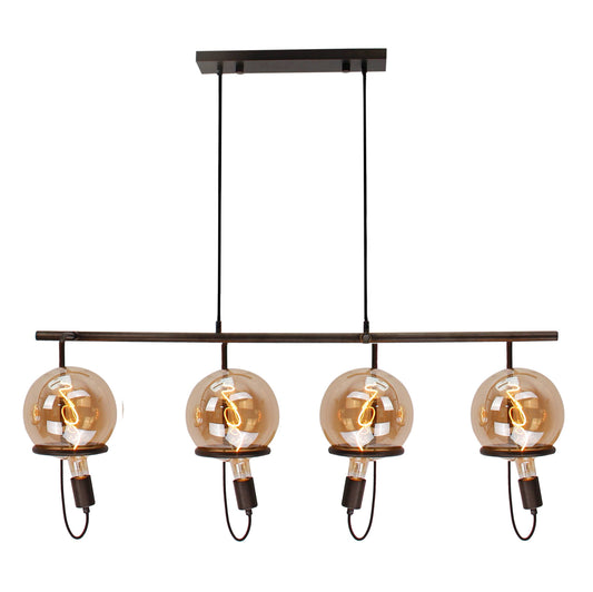 Chericoni Anello Pendant Lamp - 4 lights - E27 - Black